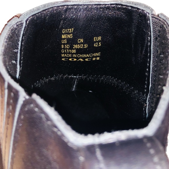 NWT COACH Men’s Chelsea Boot - Picture 7 of 7
